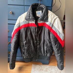 Ocean Pacific (OP) Vintage Tri-Color Puffer Jacket